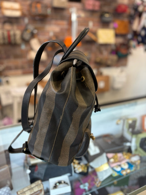 Fendi Vintage Penguin Stripe Backpack Bag