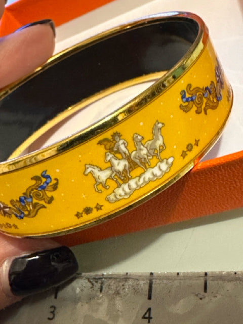 Hermes' Designer Wide Bangle Bracelet