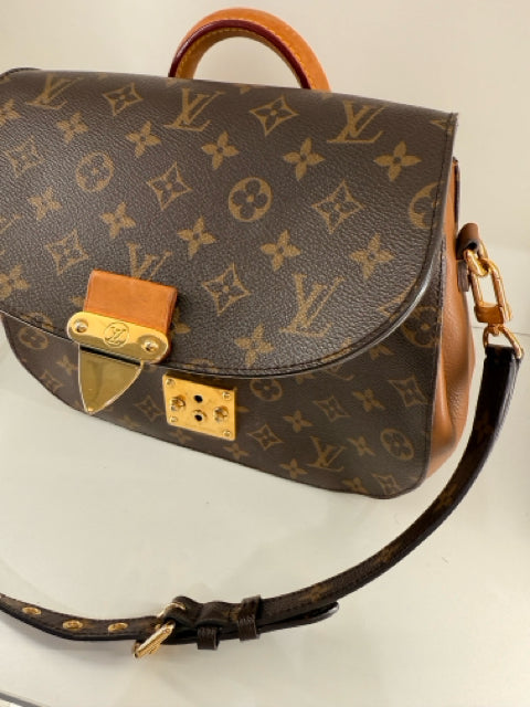 Pre Owned Louis Vuitton Monogram Eden PM Brown Handbag w/ Dustbag.