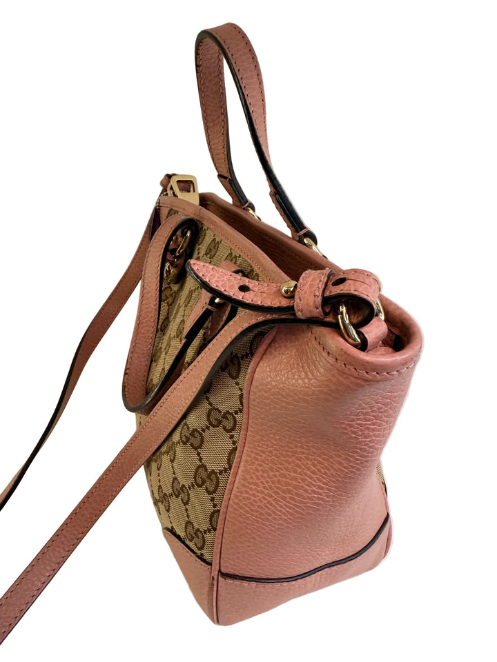 Gucci Small Bree GG Canvas Crossover Designer Bag