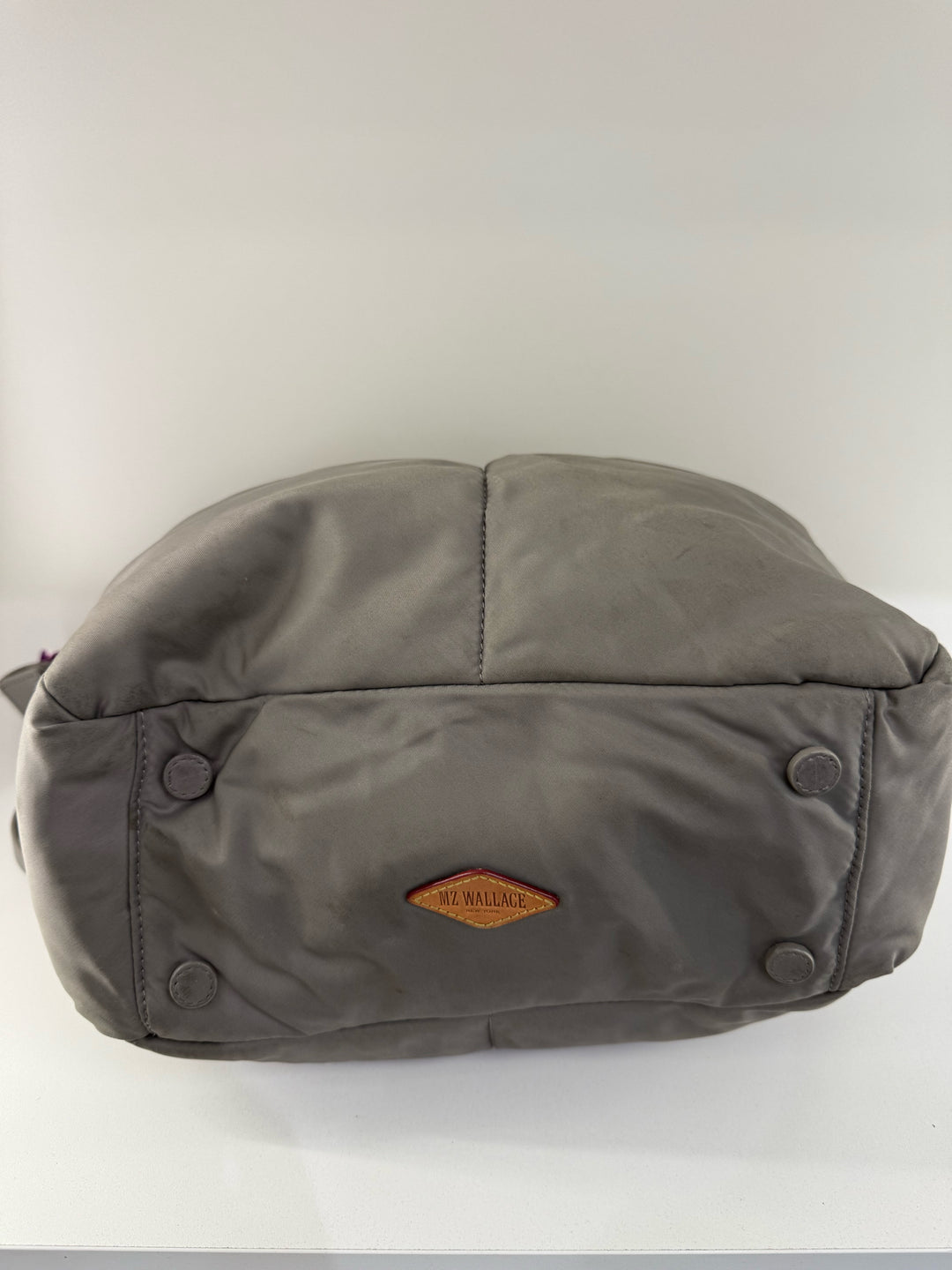 Mz Wallace Grey Tote/Satchel w Cross Body Strap