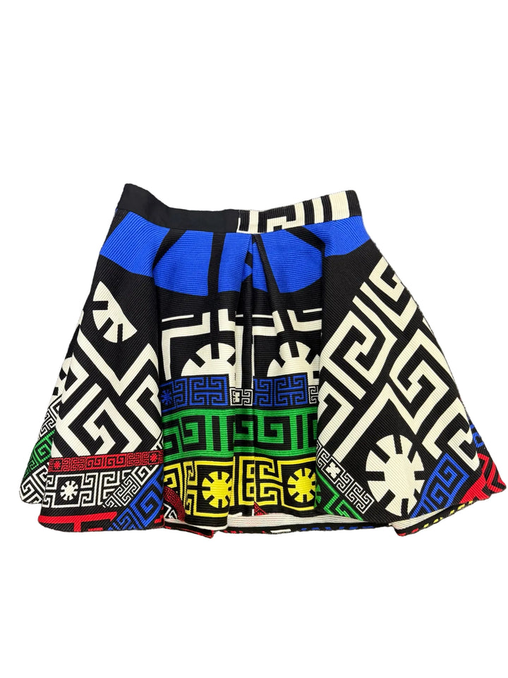 Versace Textured Layered Knit Mini Skirt Sz 10