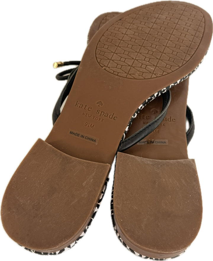 Kate Spade Thong W/ Bow Sandals Sz 9.5