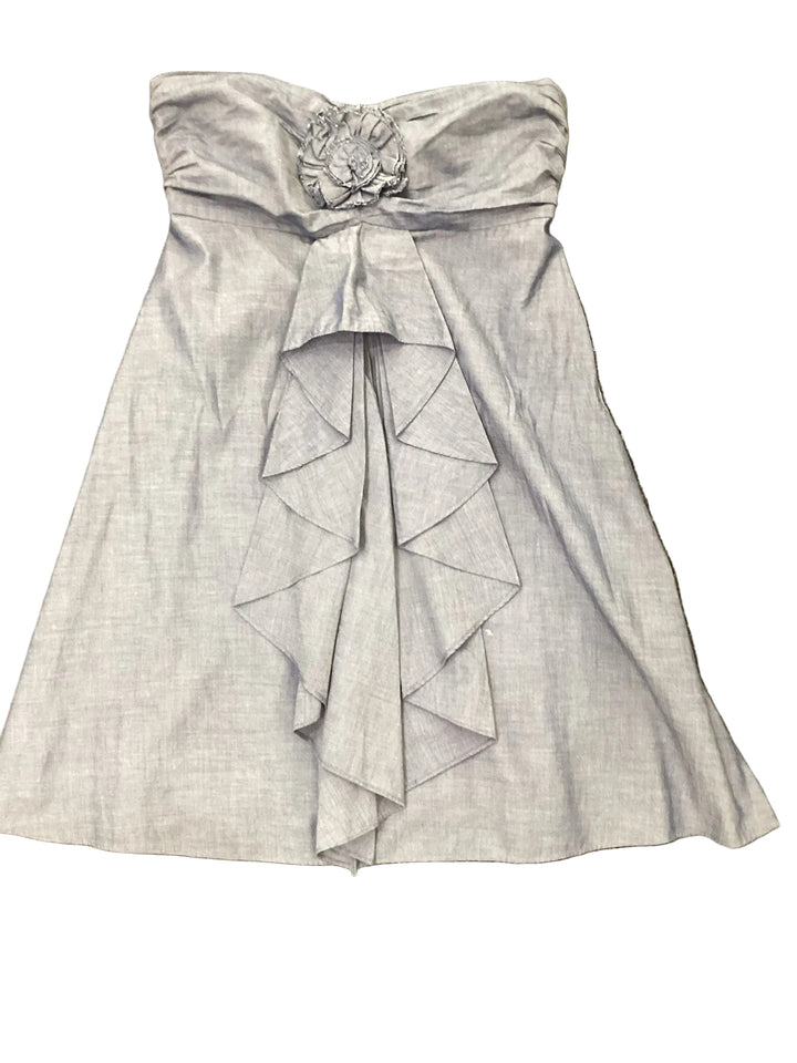 Jcrew Strpless Rosette waterfall front Short Dress