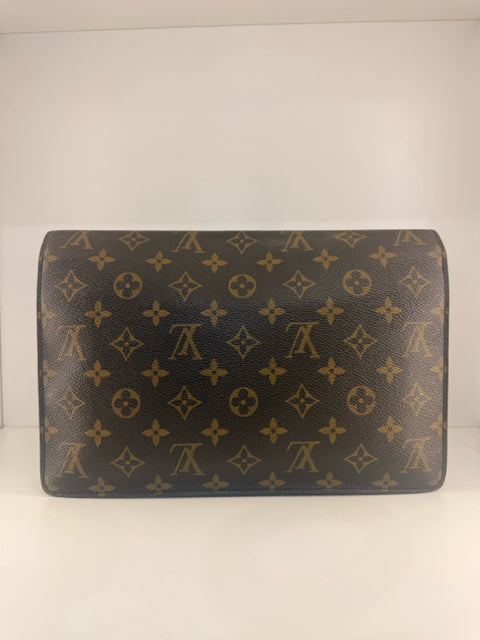 Louis Vuitton Vintage Ranelagh Envelope Coated Canvas Clutch