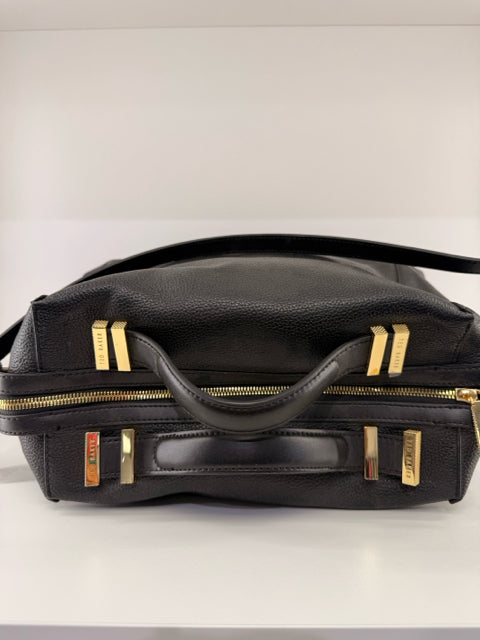 Pre Owned Ted Baker Black Pebbled Leather Tote w/ Strap & Dustbag