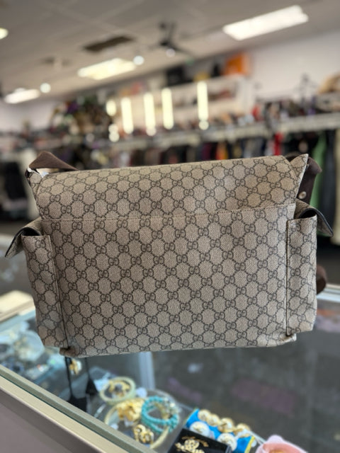Gucci Supreme Diaper Bag W/ Changing Pad & Dust Bag