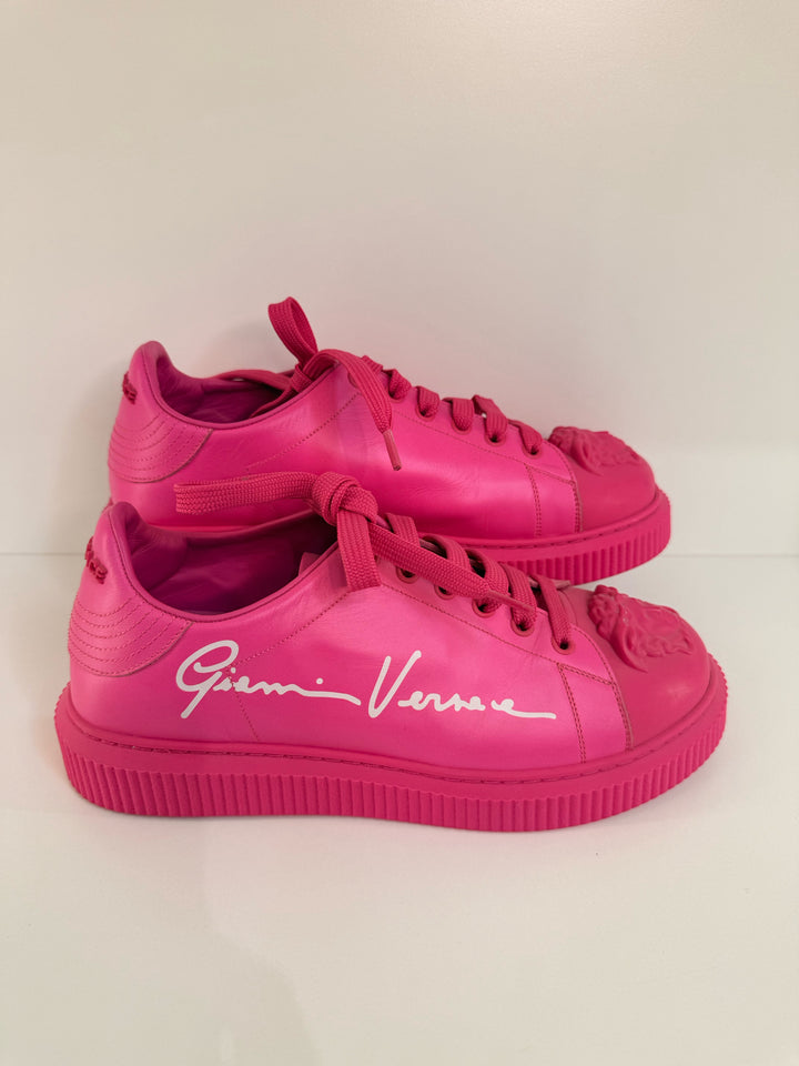 NWT Gianni Versace Pink Designer Sneakers Sz 39