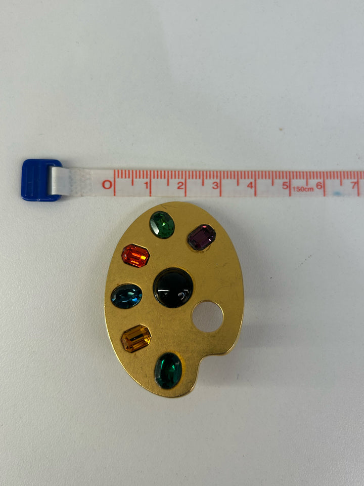 Vintage Karl Lagerfeld 2" Clip On  Earrings