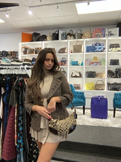 Coach Canvas Shoulder Bag