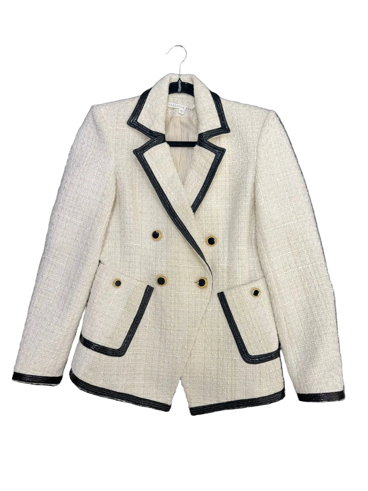 Veronica Beard Sparkle Blazer w/ Gold Buttons Sz 4