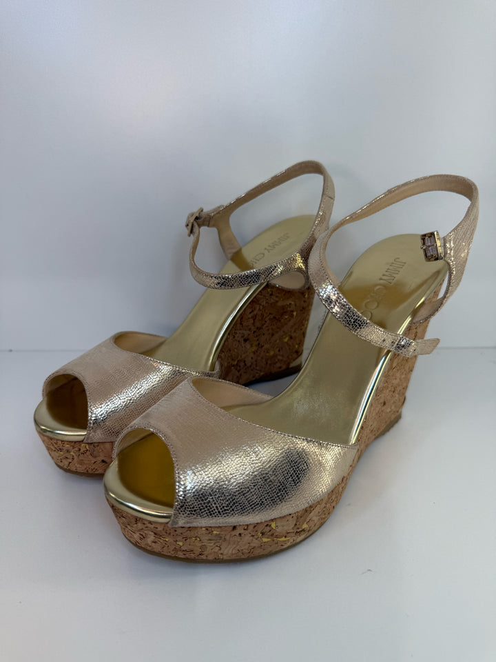 Jimmy Choo Wedge Designer Shoes Sz 10.5
