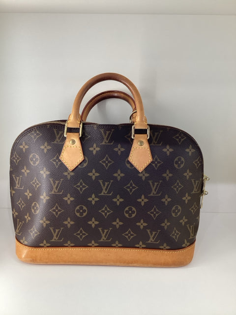 Louis Vuitton Alma Canvas Monogram Hand Bags