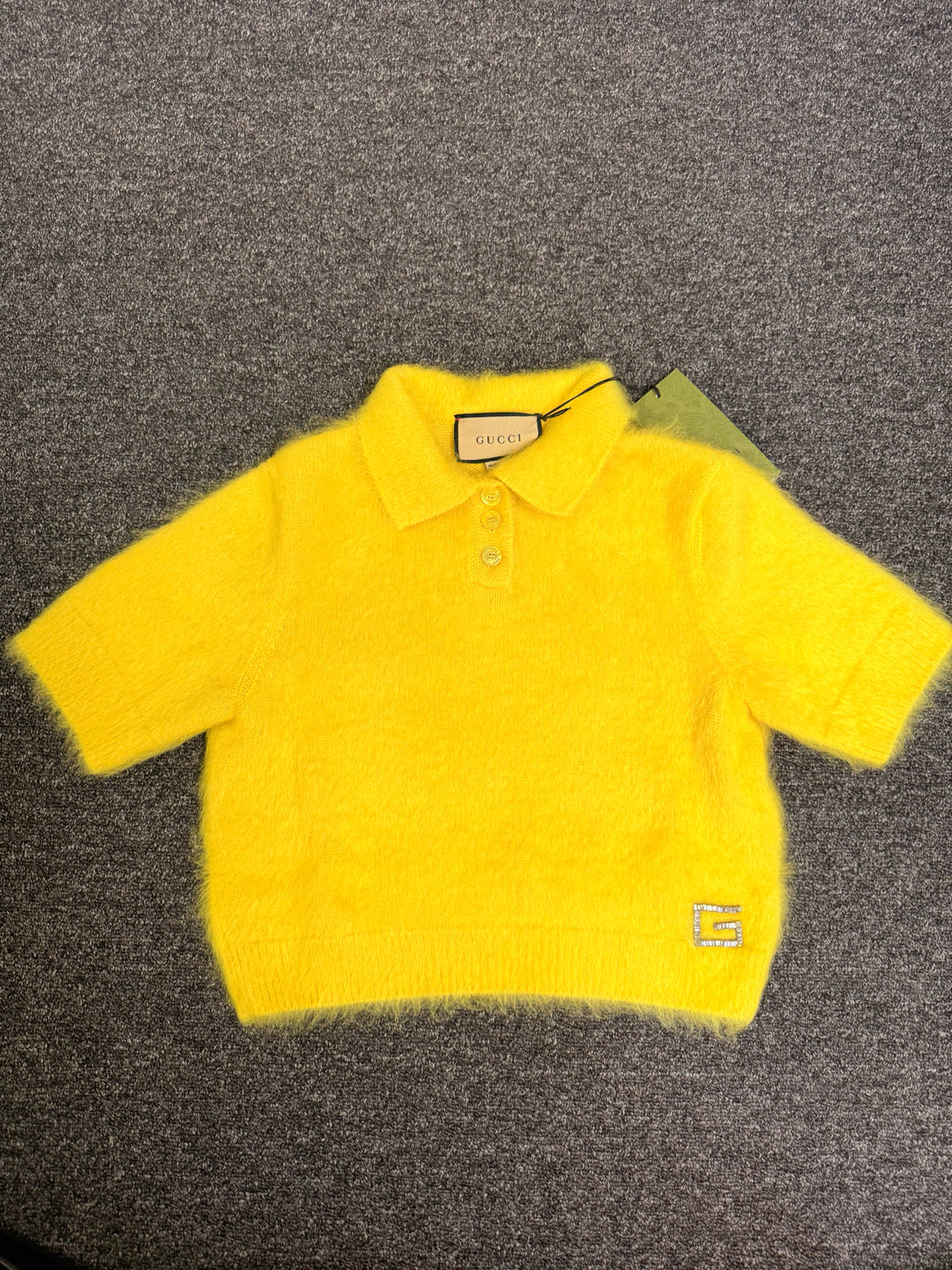 NWT Gucci Cashmere Polo Sweater Sz M