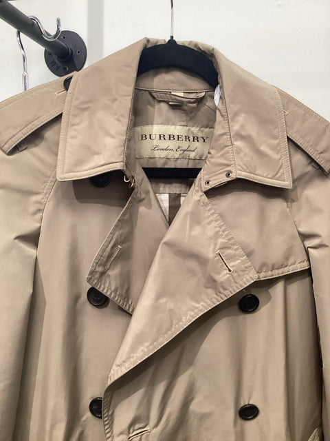 Burberry Sz 2 Tan Trench Raincoat Jacket