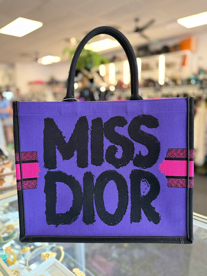 Christian Dior Miss Dior Graffitti Book Tote Bag 2024