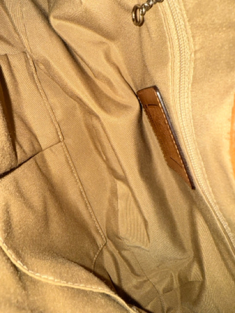 Vintage Coach Canvas Soho Flap Shoulder Bag C Monogram