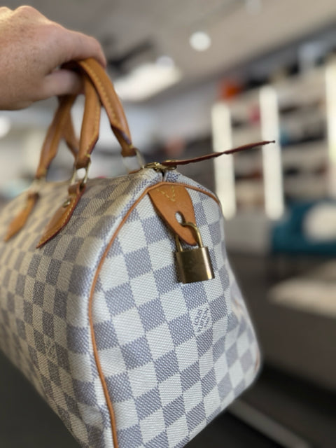Louis Vuitton Speedy 25 Azure Designer Bag