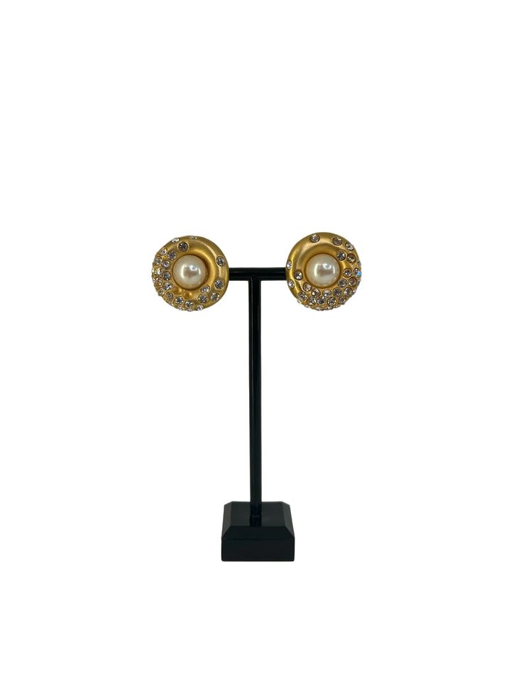 Vintage Givenchy Large Gold Donut Earrings