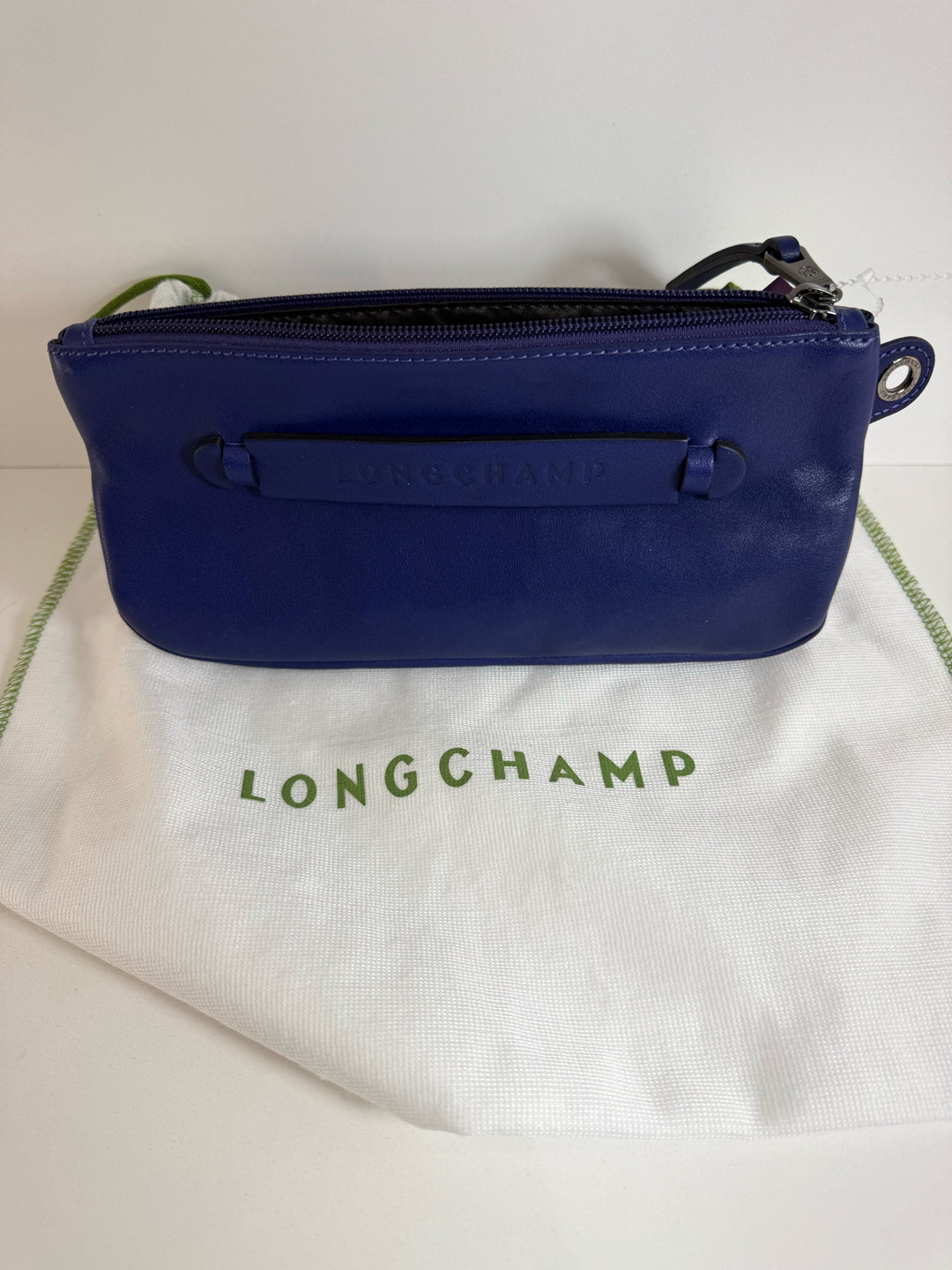 Longchamp Zip Top Clutch Bag
