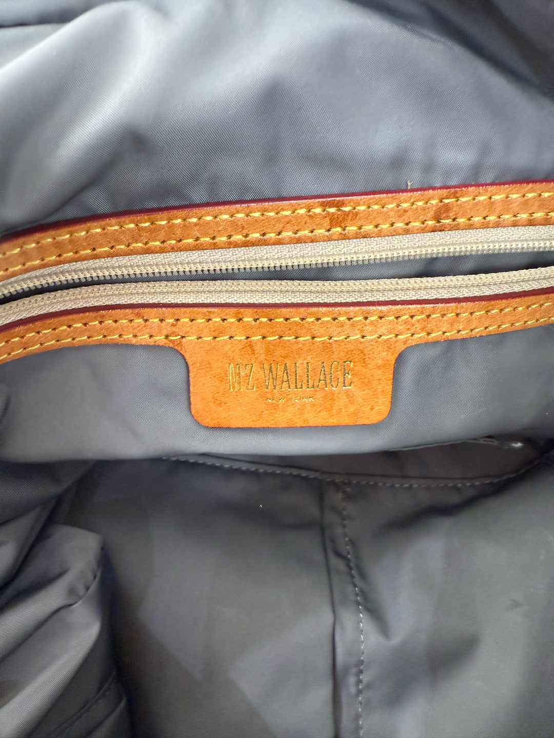 Mz Wallace Grey Tote/Satchel w Cross Body Strap