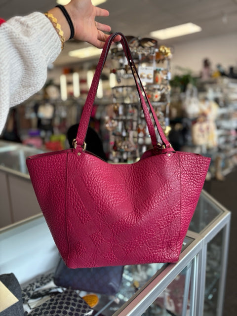 Burberry Embossed Tote w  Pouch (AS IS) Hand Bag