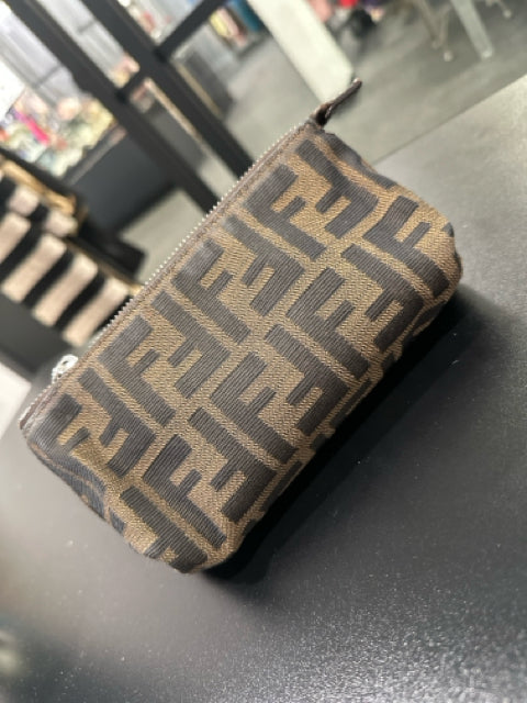 Fendi Fabric Pochette FF Monogram