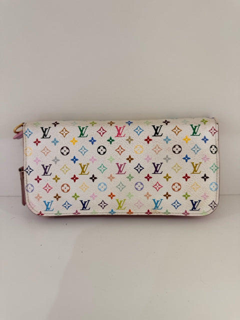 Pre Owned Louis Vuitton murakami long wallet CO4039 w box & dustbag