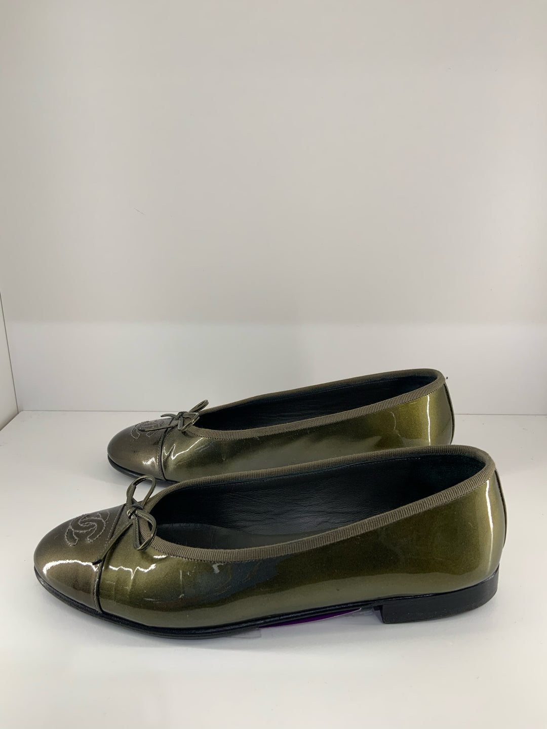 CHANEL Classic Ballet Flats Sz 36.5