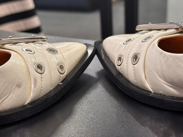 Ganni Sz 37 Off White Shoes w/ Buckles