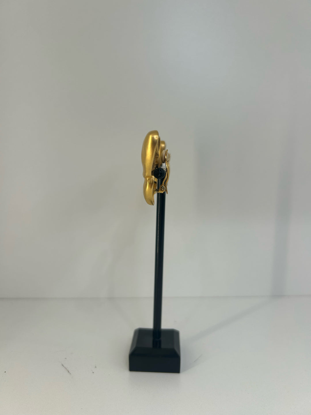 Vintage Givenchy Gold Clip On Butterfly Earrings