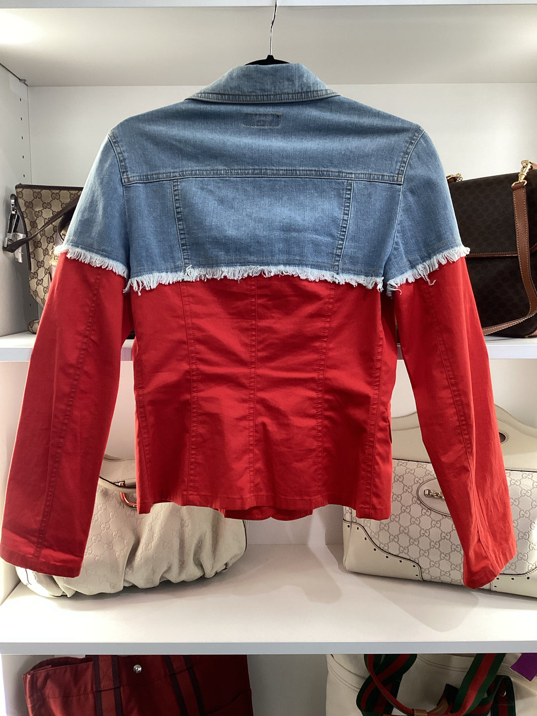 Moschino 1/2 Blazer Jean Jacket Sz 6