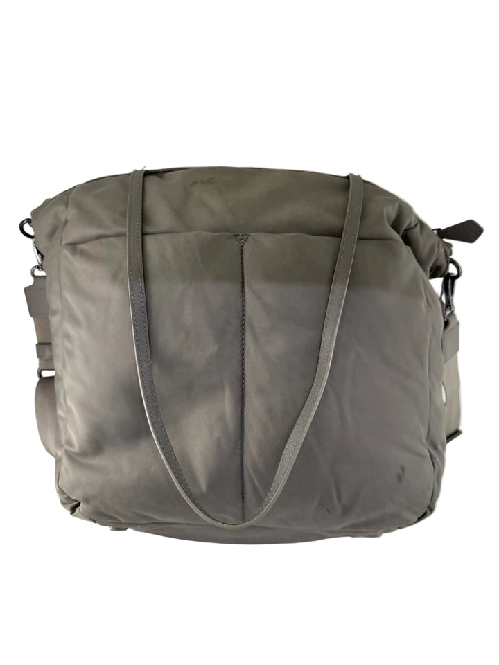 Mz Wallace Grey Tote/Satchel w Cross Body Strap