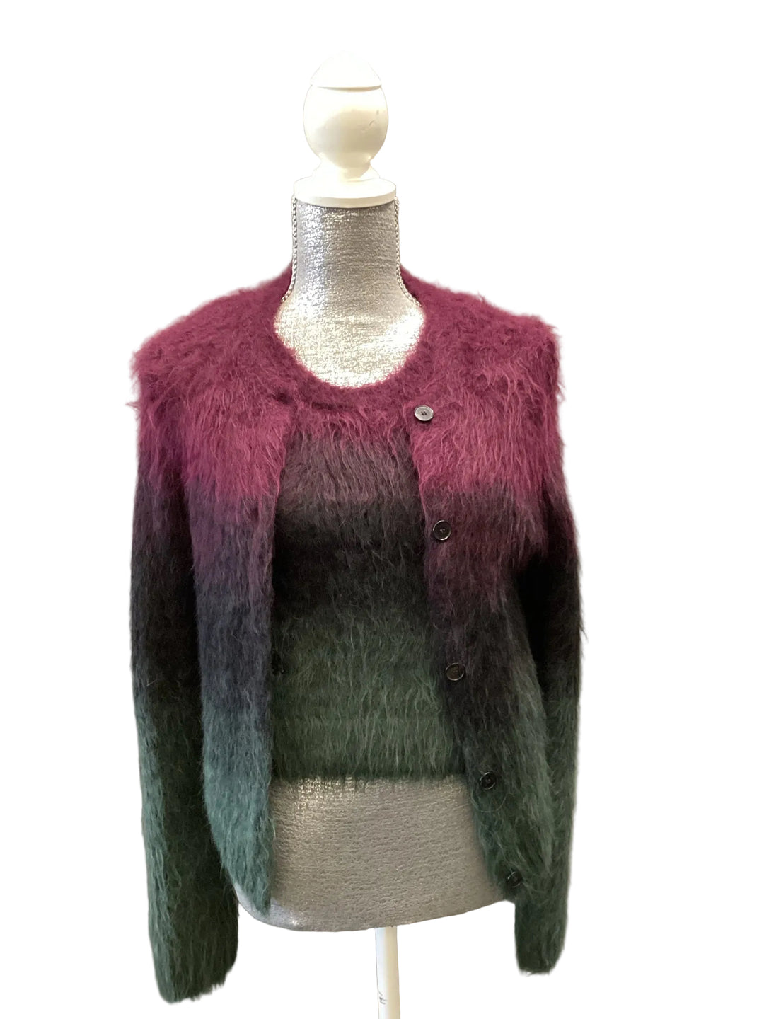 Christian Dior Mohair Ombre Twinset Sweater