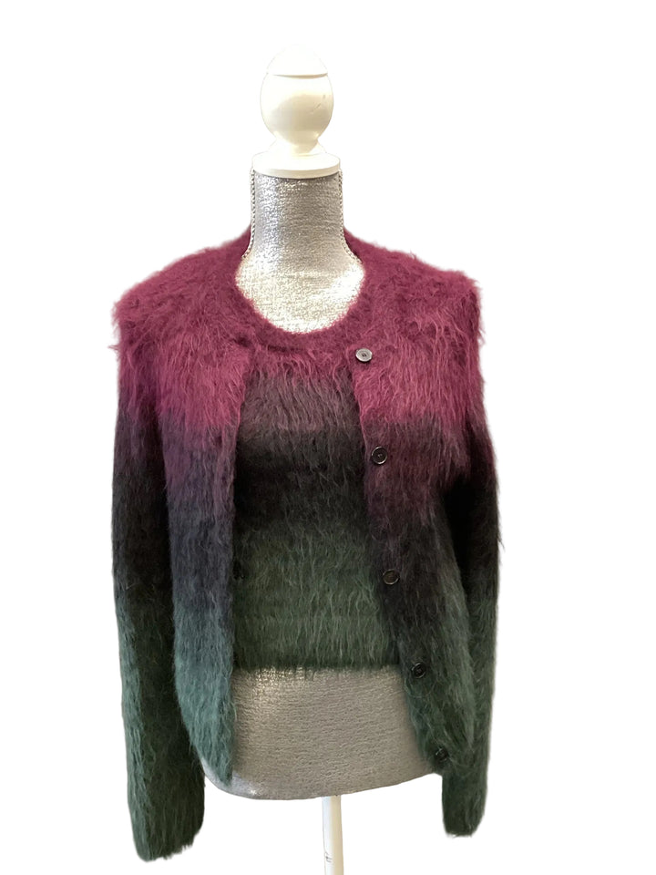 Christian Dior Mohair Ombre Twinset Sweater