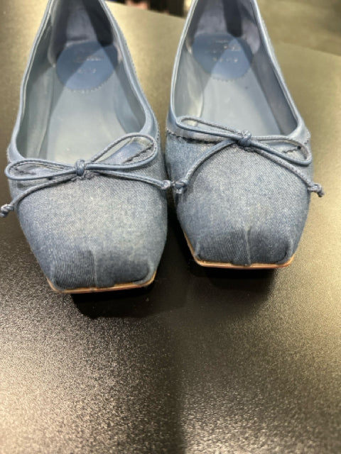 Christian Louboutin Sz 39 Denim Flats Shoes