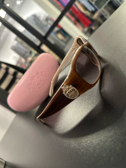 Juicy Couture Light Brown Sunglasses w/ case/cloth