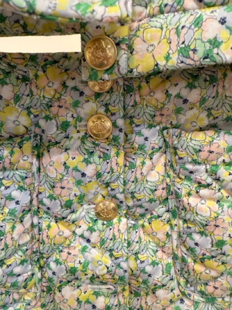 J Crew Sz 2 Green Floral Print Piece Set