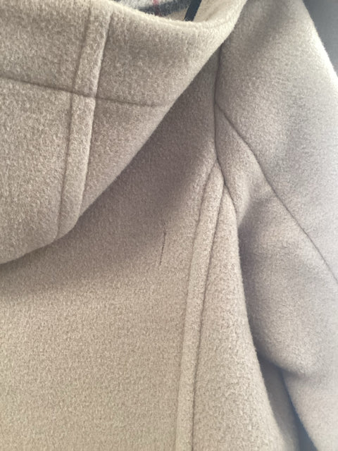 Burberry Sz 8 Tan Coat w/ Wool Novacheck Jacket Designer