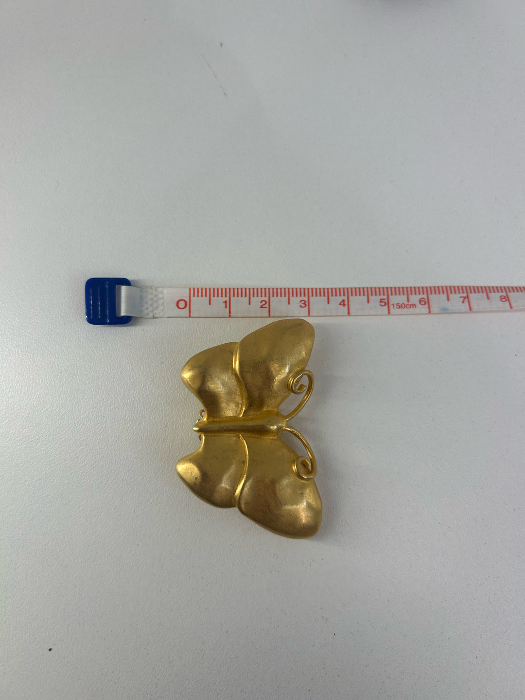 Vintage Givenchy Gold Clip On Butterfly Earrings