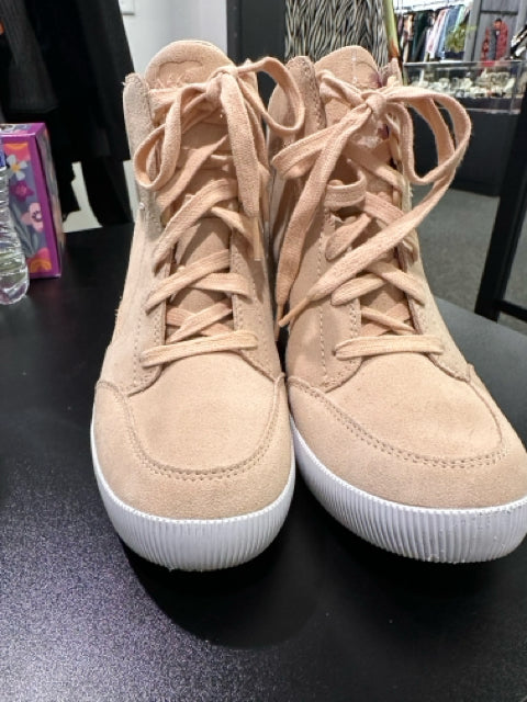 Sorel Sz 8 Tan Suede Sneakers Shoe