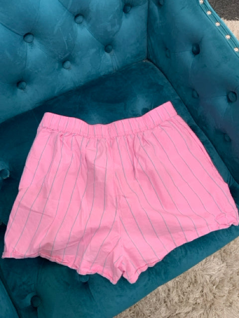 Pre Owned Anthropologie 2PC L/S Stripe Shorts Ensemble