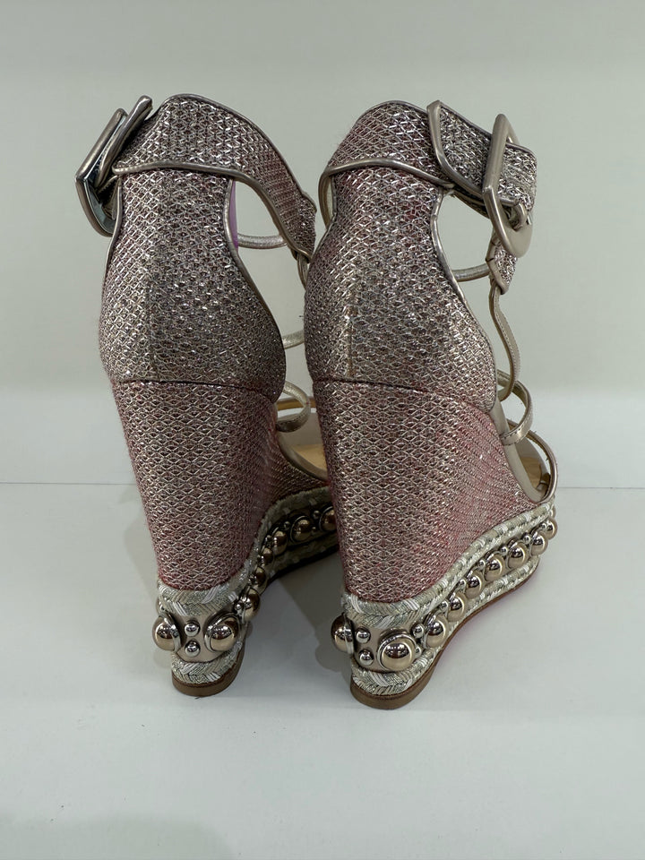 Christian Louboutin Wedge Sandals Sz 40
