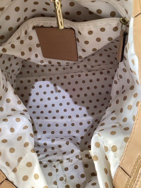 Pre Owned Coach Tan Soft Leather Tote