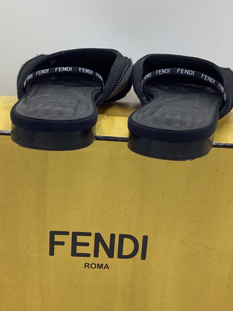 Pre Owned FENDI Sz 36 Ballet Mesh Mules in Box w/ Dust Bag.
