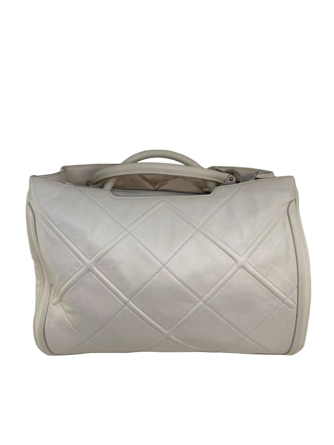 Salvatore Ferragamo Diamond Quilted Double Handle Tote