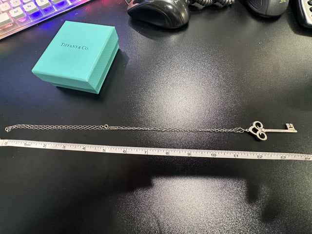 Tiffany Large Key Necklace Sterling Silver