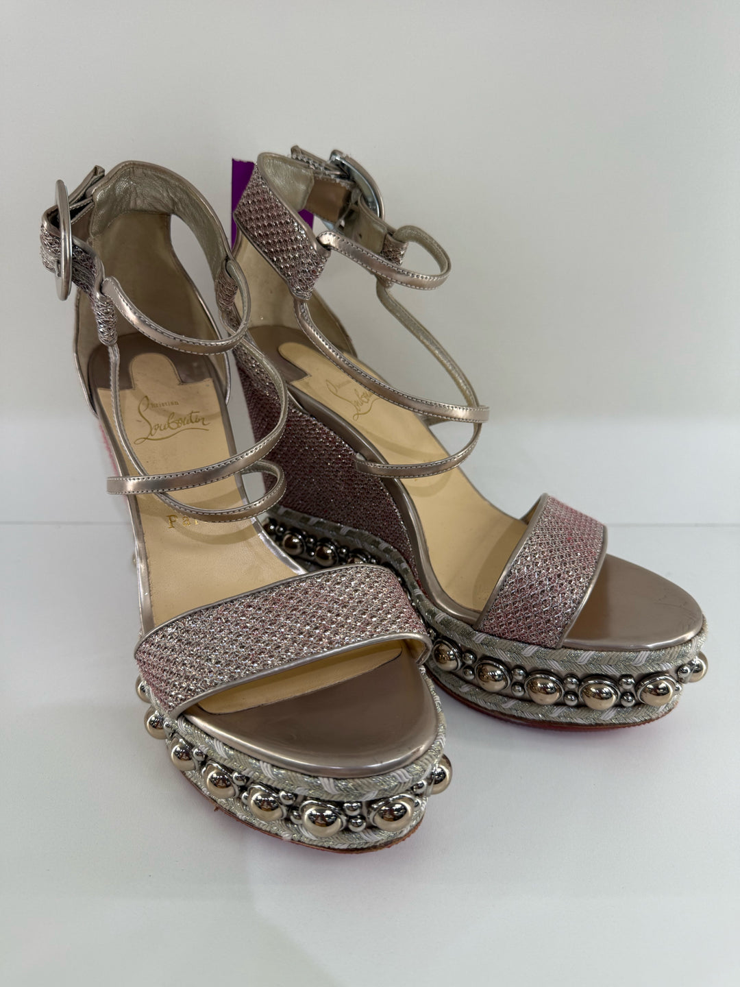 Christian Louboutin Wedge Sandals Sz 40