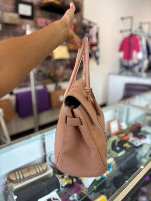 Mulberry Leather Blush Large Bayswater Handbag