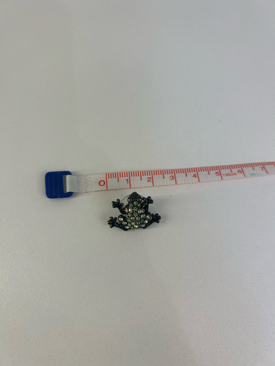 Vintage Givenchy Dark Metal Frog w/ CZS Earrings
